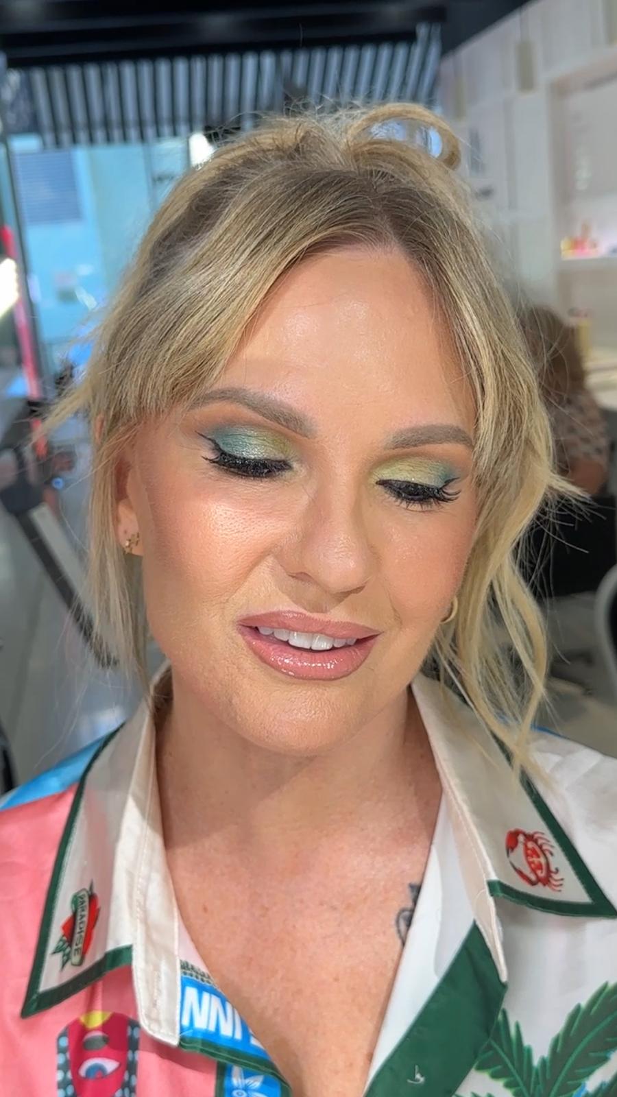 South Sea Bronze eye shadow look by Amber Linane, makeup artist Queensland